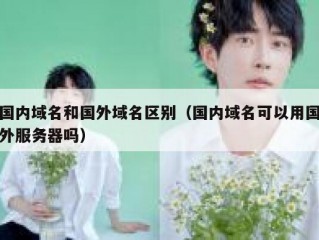 国内域名和国外域名区别（国内域名可以用国外服务器吗）
