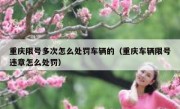 重庆限号多次怎么处罚车辆的（重庆车辆限号违章怎么处罚）