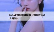 tiktok如何赚钱国内（如何在tiktok赚钱）