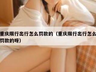 重庆限行出行怎么罚款的（重庆限行出行怎么罚款的呀）