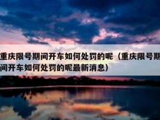 重庆限号期间开车如何处罚的呢（重庆限号期间开车如何处罚的呢最新消息）