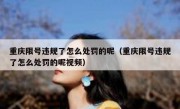 重庆限号违规了怎么处罚的呢（重庆限号违规了怎么处罚的呢视频）