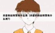 抖音粉丝和赞有什么用（抖音的粉丝和赞有什么用?）