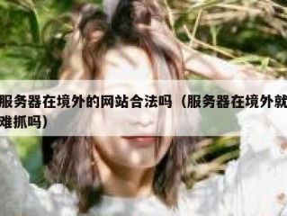 服务器在境外的网站合法吗（服务器在境外就难抓吗）