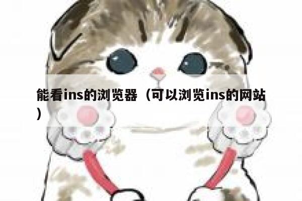 能看ins的浏览器(可以浏览ins的网站) 第1张 能看ins的浏览器(可以浏览ins的网站) 第1张
