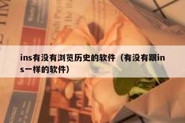 ins有没有浏览历史的软件(有没有跟ins一样的软件) 第1张 ins有没有浏览历史的软件(有没有跟ins一样的软件) 第1张