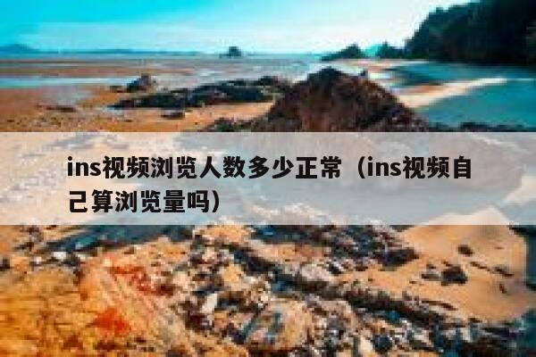 ins视频浏览人数多少正常（ins视频自己算浏览量吗） 第1张