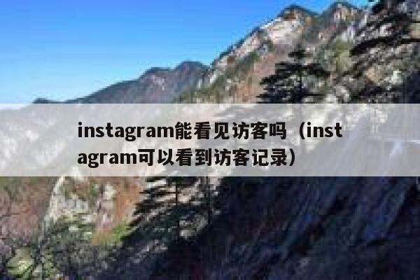 instagram能看见访客吗(instagram可以看到访客记录) 第1张 instagram能看见访客吗(instagram可以看到访客记录) 第1张