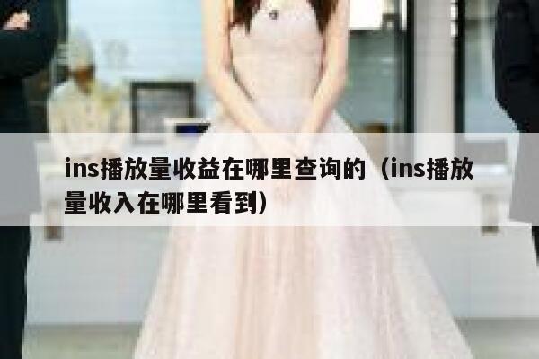 ins播放量收益在哪里查询的(ins播放量收入在哪里看到) 第1张 ins播放量收益在哪里查询的(ins播放量收入在哪里看到) 第1张