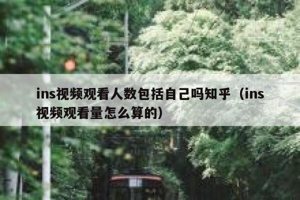 ins视频观看人数包括自己吗知乎(ins视频观看量怎么算的) 第1张 ins视频观看人数包括自己吗知乎(ins视频观看量怎么算的) 第1张