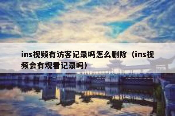 ins视频有访客记录吗怎么删除(ins视频会有观看记录吗) 第1张 ins视频有访客记录吗怎么删除(ins视频会有观看记录吗) 第1张