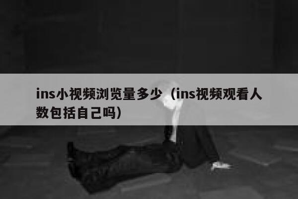 ins小视频浏览量多少（ins视频观看人数包括自己吗） 第1张