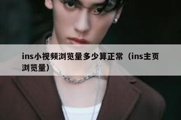 ins小视频浏览量多少算正常（ins主页浏览量） 第1张