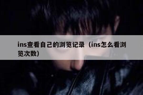 ins查看自己的浏览记录（ins怎么看浏览次数） 第1张