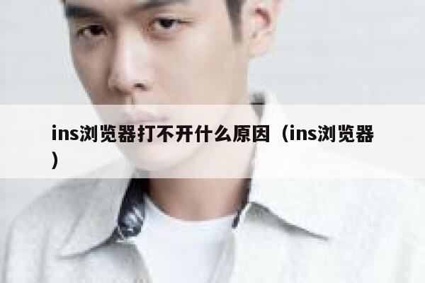 ins浏览器打不开什么原因(ins浏览器) 第1张 ins浏览器打不开什么原因(ins浏览器) 第1张