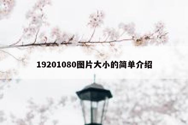19201080图片大小的简单介绍 第1张 19201080图片大小的简单介绍 第1张
