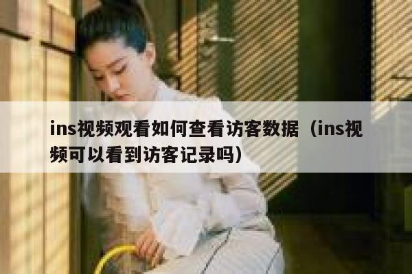 ins视频观看如何查看访客数据（ins视频可以看到访客记录吗） 第1张