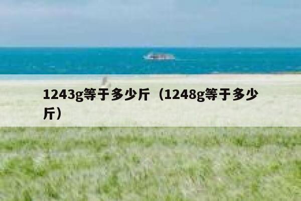 1243g等于多少斤（1248g等于多少斤） 第1张