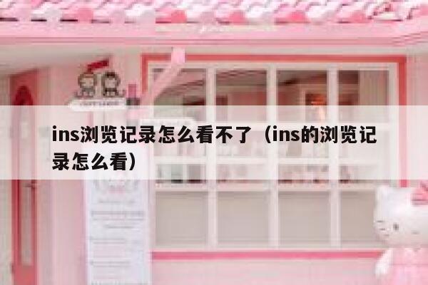 ins浏览记录怎么看不了（ins的浏览记录怎么看） 第1张
