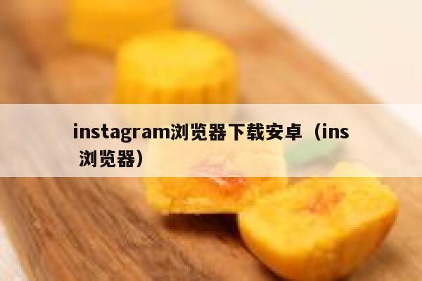 instagram浏览器下载安卓(ins 浏览器) 第1张 instagram浏览器下载安卓(ins 浏览器) 第1张