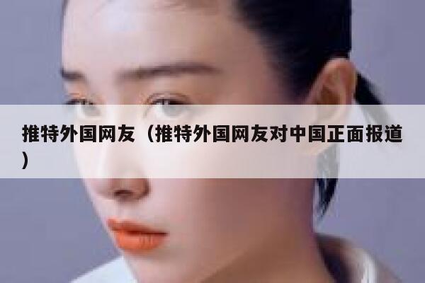 推特外国网友（推特外国网友对中国正面报道） 第1张