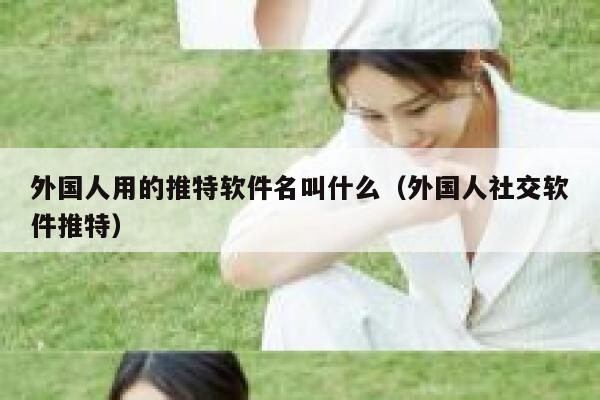 外国人用的推特软件名叫什么（外国人社交软件推特） 第1张