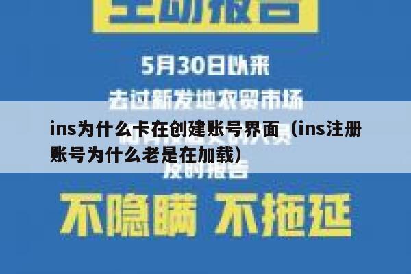 ins为什么卡在创建账号界面（ins注册账号为什么老是在加载） 第1张