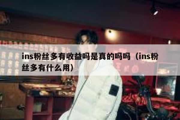 ins粉丝多有收益吗是真的吗吗（ins粉丝多有什么用） 第1张