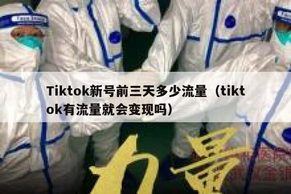 Tiktok新号前三天多少流量（tiktok有流量就会变现吗） 第1张