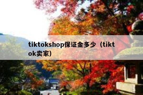 tiktokshop保证金多少（tiktok卖家） 第1张