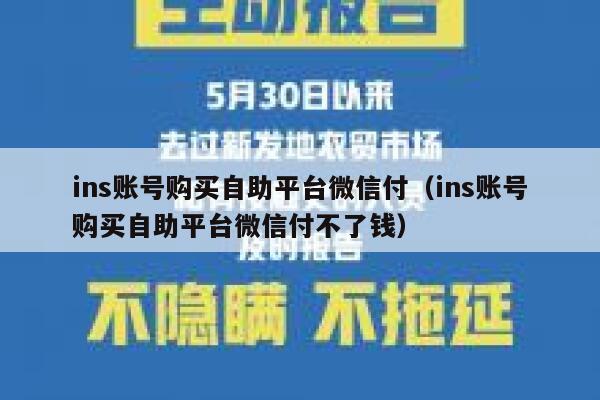 ins账号购买自助平台微信付(ins账号购买自助平台微信付不了钱) 第1张 ins账号购买自助平台微信付(ins账号购买自助平台微信付不了钱) 第1张