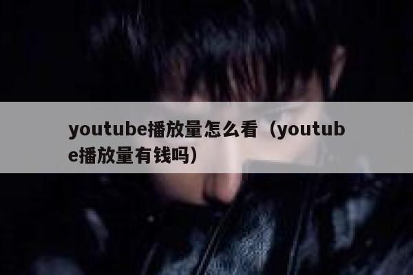 youtube播放量怎么看(youtube播放量有钱吗) 第1张 youtube播放量怎么看(youtube播放量有钱吗) 第1张