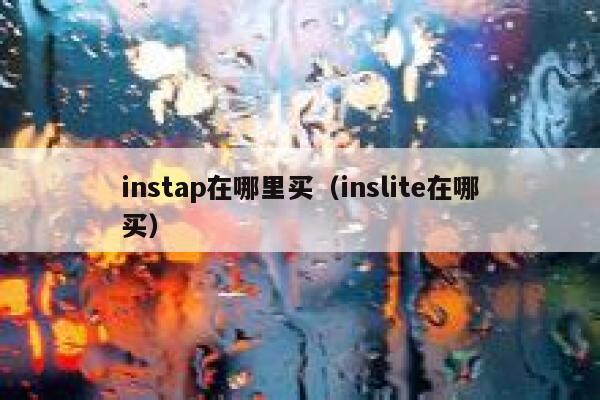 instap在哪里买（inslite在哪买） 第1张