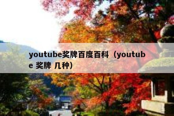 youtube奖牌百度百科（youtube 奖牌 几种） 第1张