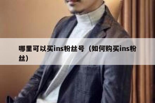 哪里可以买ins粉丝号（如何购买ins粉丝） 第1张