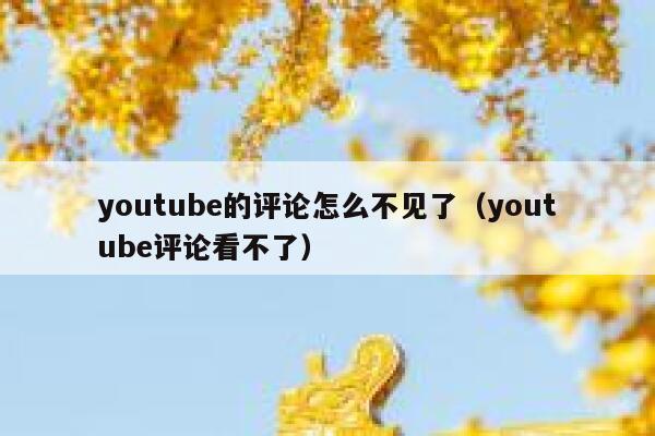 youtube的评论怎么不见了(youtube评论看不了) 第1张 youtube的评论怎么不见了(youtube评论看不了) 第1张