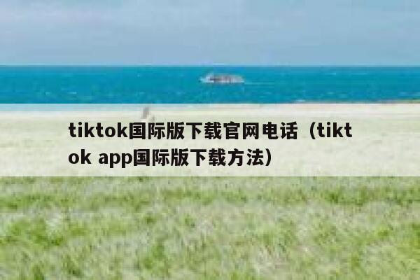 tiktok国际版下载官网电话（tiktok app国际版下载方法） 第1张