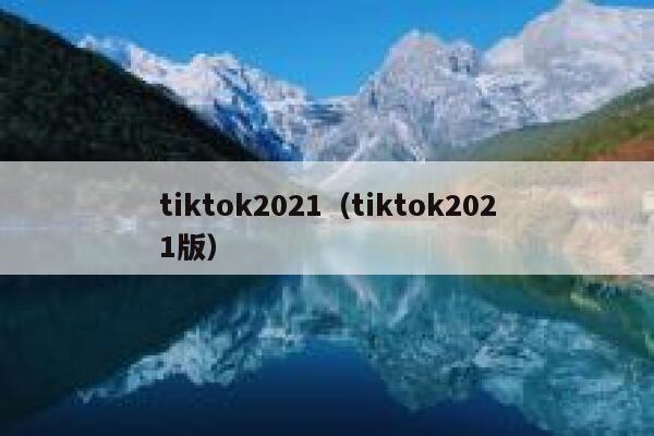 tiktok2021（tiktok2021版） 第1张