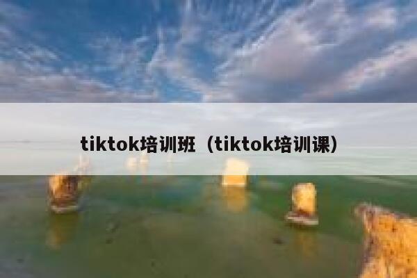 tiktok培训班（tiktok培训课） 第1张