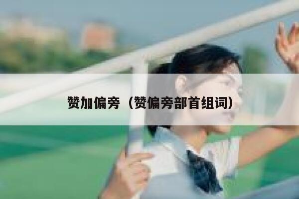 赞加偏旁（赞偏旁部首组词） 第1张