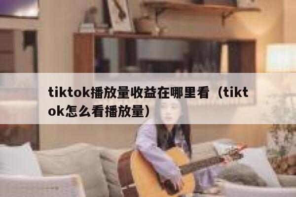 tiktok播放量收益在哪里看（tiktok怎么看播放量） 第1张