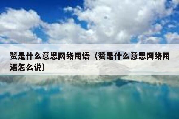 赞是什么意思网络用语（赞是什么意思网络用语怎么说） 第1张