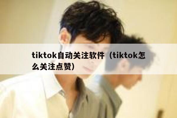 tiktok自动关注软件（tiktok怎么关注点赞） 第1张