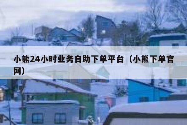 小熊24小时业务自助下单平台（小熊下单官网） 第1张
