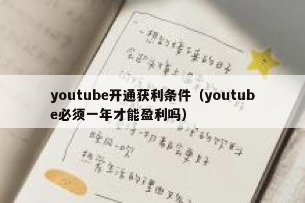 youtube开通获利条件（youtube必须一年才能盈利吗） 第1张
