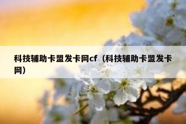 科技辅助卡盟发卡网cf（科技辅助卡盟发卡网） 第1张