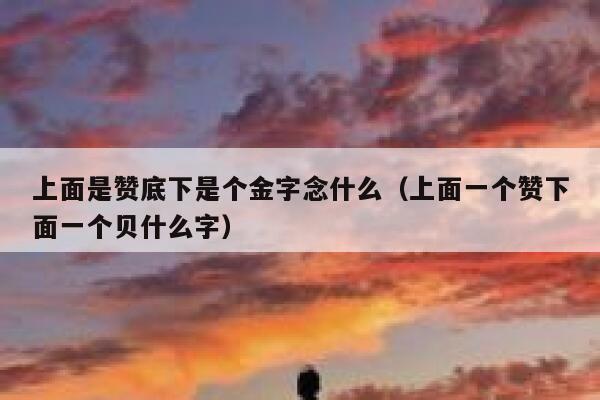 上面是赞底下是个金字念什么（上面一个赞下面一个贝什么字） 第1张