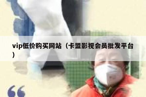 vip低价购买网站（卡盟影视会员批发平台） 第1张