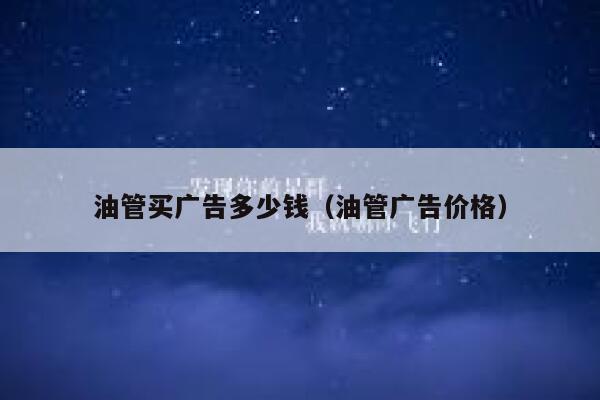 油管买广告多少钱（油管广告价格） 第1张