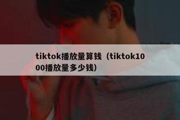 tiktok播放量算钱（tiktok1000播放量多少钱） 第1张